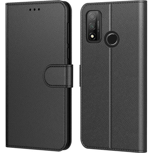 Etui Coque Pour Huawei P Smart 2020,Plusieurs Couleurs Disponible,Protection Etui Housse Premium En Cuir Pu,Fermeture Magnétique Pour Huawei P Smart 2020 (6,21 Pouces) (Surpique Noir)