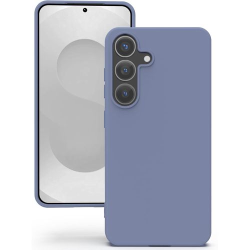 Coque Pour Samsung Galaxy S25 Plus, Housse En Silicone Doux Avec Découpes Précises Pour Caméra, Design Ultra Mince, Protection 360° À Bords Surélevés - Gris Lavande