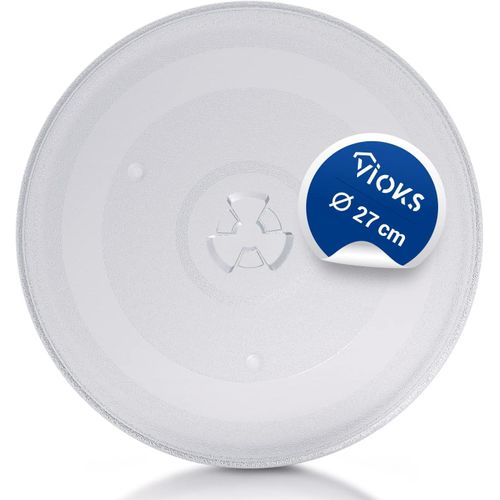 Plateau Tournant En Verre Avec 3 Fixations Pour Micro-Ondes - 27,0 Cm De Diamètre[Z494]