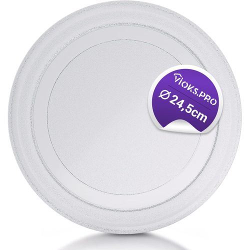 Plateau Tournant De Rechange Pour Micro-Ondes Lg 3390W1G005D, Diamètre : 245 Mm, Plateau Tournant De Rechange, En Verre, Accessoire Universel[Z1451]