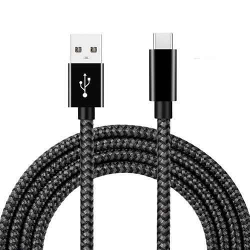Câble Usb Vers Usb-C 60W, 1M Noir Nylon Renforcé Transfert Ultra Rapide Charge 3A Conception Durable Haute Performance[X3444]