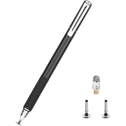 Kalanka-Mafiti Stylet Tactile Capacitif Haute Sensibilité 2 En 1 Stylo Tactile Universel Compatible Avec Ipad Pro/Mini/Air/Iphone/Appareils Android (Noir)