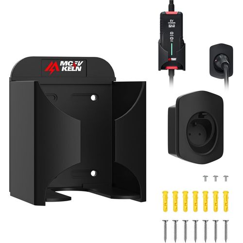 Type 2 Support Mural| Support Chargeur Ev Et Câble Type 2 - Set De Support Mural Chargeur Voiture Électrique Pour Différentes Tailles, Accessoire Station De Charge, Max 13 * 8.5cm