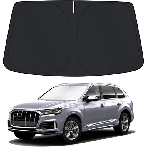 Kalanka-Pare-Brise Pare-Soleil Pour Au.Di Q7 2021 Accessoires, Pare-Soleil Pour Pare-Brise Avant, Protecteur De Protection De Pare-Brise De Voiture Contre Les Rayons Uv, Pliable Et Portable