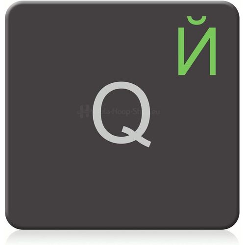 Clavier Russe [Vert Clair - 14X14Mm] Autocollant Clavier Macbook Pro