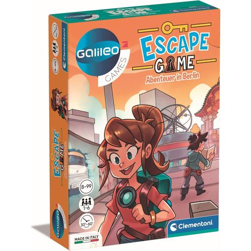Play-Escape Game 59270-Aventure À Berlin-Jeu De Société Passionnant À Jouer Et À Énigmes-Jeu Familial Avec Cartes Et Accessoires À Partir De 8 Ans
