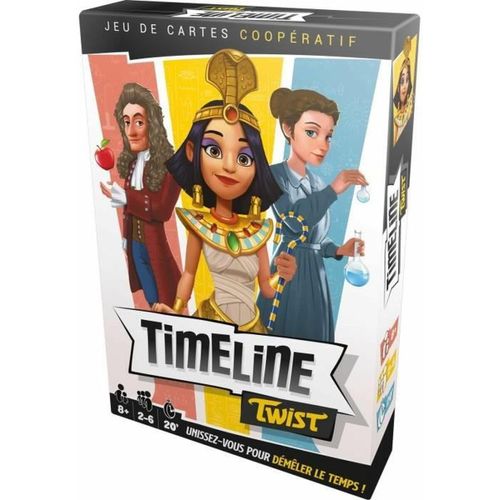 Mdy-- Timeline Twist - Jeu De Société Pour Enfants Dès 8 Ans - Jeu De Cartes Coopératif - Mettre Dans L'ordre Des Evènements Historiques - 2 À 6 Joueurs - 20 Min - En Français - Zygomatic