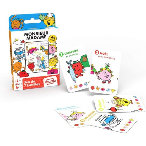 Ershi-- Jeu De 7 Familles Monsieur Madame - Jeu De Cartes Enfants Famille - A Partir De 4 Ans[1109]