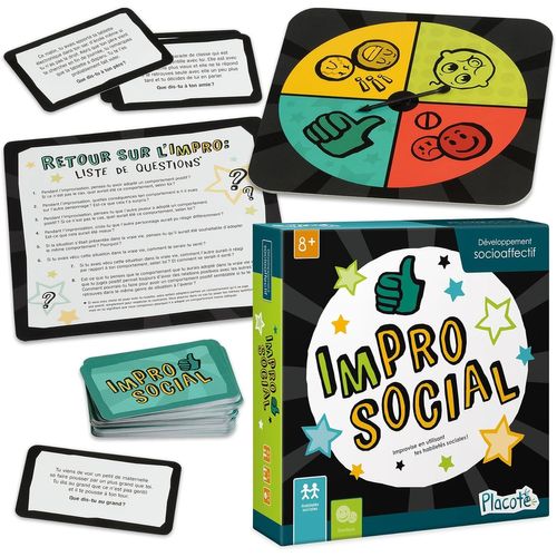 Improsocial ¿ Éducatif ¿ Jeu D'apprentissage Pour Le Développement Des Habiletés Sociales ¿ Jeu D'improvisation Pour Les Enfants De 8 À 12 Ans[Z1205]