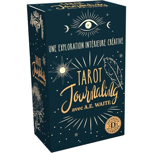 Dusserre-Tarot Journaling|Jeu De Cartes Introspectif|78 Cartes De Questions & 15 Cartes De Conseils |Vidéo D'explication| Boite Rigide|Cartomancie