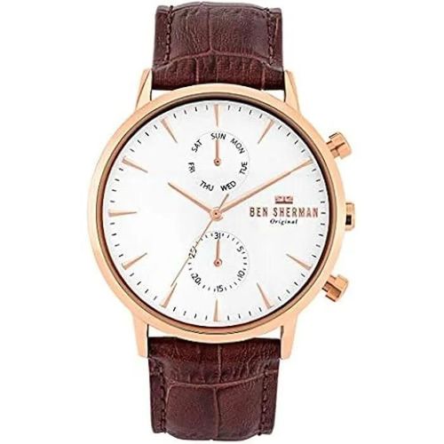 Montre Ben Sherman Mod. Portobello Professional - Noir - Quartz - Verre Minéral - Cuir - Homme