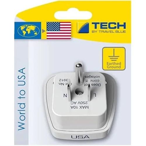 Adaptateur de prise - Fco Zayas - Modèle 912 - Blanc - Idéal pour voyageurs - 15A Max