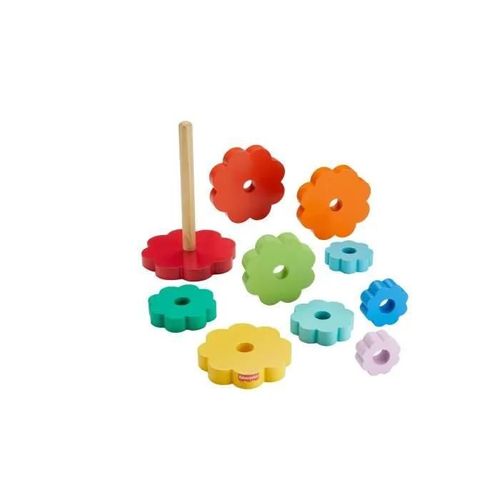 Fisher-Price - Empileur D'anneaux Avec 10 Pièces En Bois