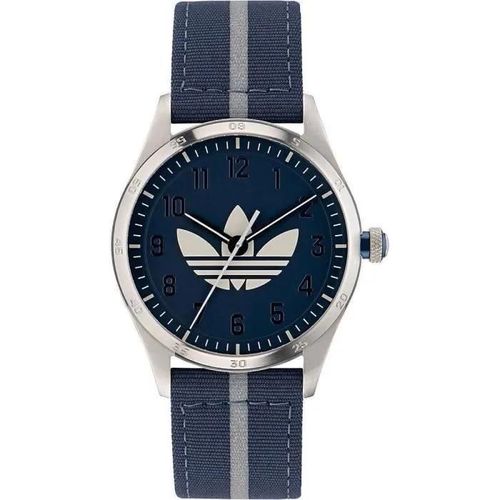 Montre Adidas - Mixte - Aosy23041 - Tissu Bleu - Etanche 5 Bar