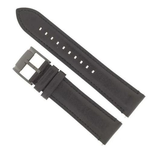 Fossil - Bracelet Fossil Lb-Fs5132 Bracelet De Rechange Fs5132 Cuir 22 Mm Noir Réf 68190