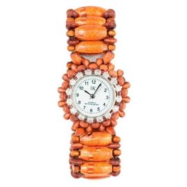 Montre Homme - Ik - Dragonne S0360139 - Bois - Quartz - Etanche 3 Atm