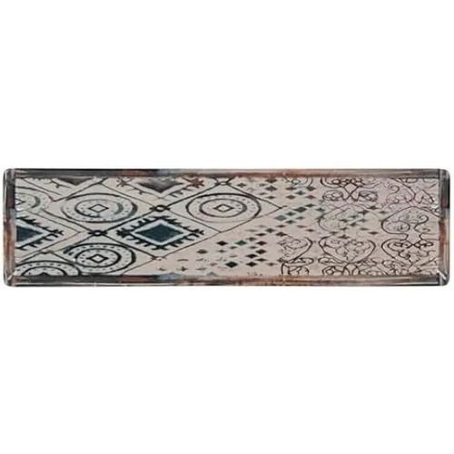 Fontaine de cuisine - LA MEDITERRÁNEA - Grèce - Porcelaine rectangulaire - 30 x 8 x 2 cm - Multicolore