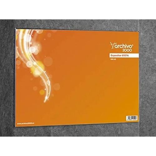 Support Mural Din A3 - Archivo 2000 - Transparent - Adhésif - 2 Mm D'épaisseur - Fabrication Espagnole