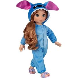 Poupée Disney ILY Stitch 45 cm - Licence Officielle Lilo & Stitch - Cheveux Blond Bouclés - Grenouillère Stitch et Accessoires In
