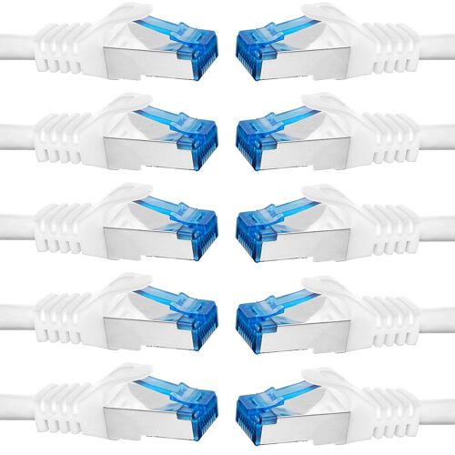 Ethernet Cable Twisted Pair 1 m White 10¿er Sparpack