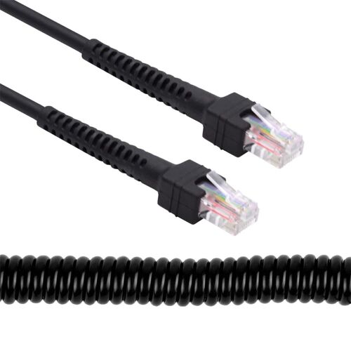 100cm RJ45 Cat6 8P8C UTP Male to Male Expandable Coiled Cable LAN Ethernet Network Patch Cord