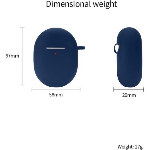 Silicone Case For Bluetooth Earbuds For Google Pixel Buds A-Series Case,Shockproof,Carrying Case Compatible With Google Pixel Buds A-Series Bluetooth Earphone.Navy Blue