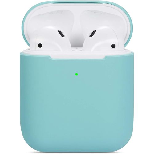 Étui Airpods Compatible, étui de Protection Ultra-Mince, Souple, sans Silicone, résistant aux Chocs et antidérapant pour étui de Chargement Apple Airpods 2 et 1 - Vert