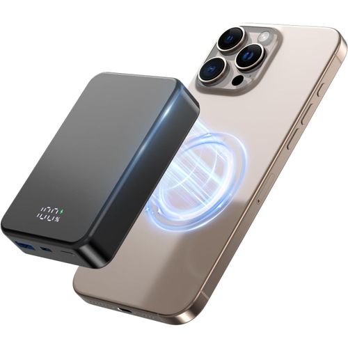 Kalanka-Batterie Magnétique Sans Fil Rechargeable - 26800 Mah - Chargeur Portable Rapide Usb C In&out - Batterie Externe Multifonction Pour Iphone 16/15/4/13/12 Et Autres Téléphones Android - Noir