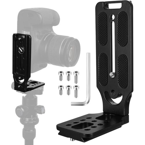 For DSLR Camera L Bracket, L Bracket Camera, Quick L-Plate for Arca Swiss,Universal Vertical Camera Bracket with 1/4"" Screw for DJI Canon Nikon Sony Accessories