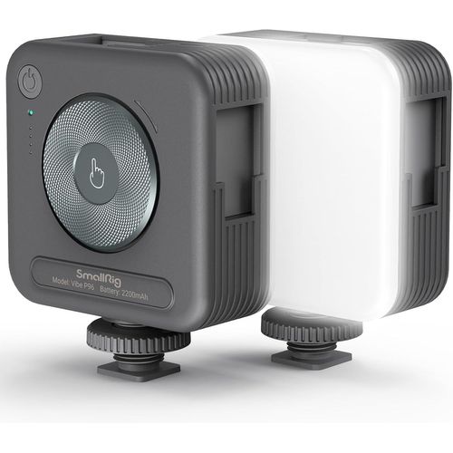 P96 Lampe Vidéo LED,Lumières LED pour Camera Portable,96 Perles LED pour Éclairage de Vidéographie Photographique,Panneau Rechargeable 2200mAh CRI95 + 2700-6500K avec 3 Cold Shoe-3286B