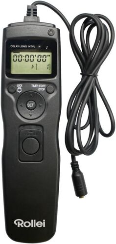 Canon Intervalometer Remote Control - Easy to Read LCD Display with Backlight and Adjustable Exposure Time between 1 Sec. Up to 100 Hours - Black