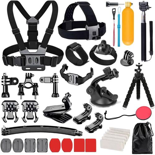 Action Camera Accessories Kit for GoPro Hero 11 10 9 8 Max 7 6 5 4 Black GoPro Session Fusion Silver White Insta360 DJI SJCAM APEMAN AKASO and Other Cameras (28 in 1)