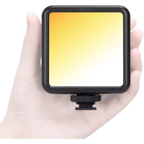 SUBZONAL-Lampe vidéo LED pour caméra - Mini éclairage de caméra Portable Bicolore sur caméra vidéo à intensité Variable 2500-7000K 1800mAh Lampe de vlogging Rechargeable avec 3 Lampes Froides LPL-01