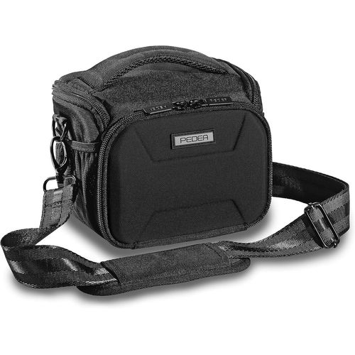 Sacoche pour Appareil Photo SLR Guard Sacoche Messager pour Appareil Photo à bandoulière avec Protection Anti-Pluie, bandoulière et Compartiments pour Accessoires