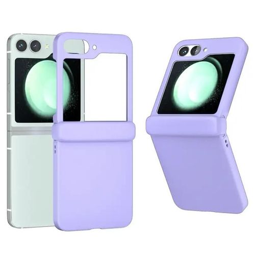 Coque Pour Samsung Galaxy Z Flip 7 Fe - Housse Etui Rigide Avant Et Arriere - Mauve