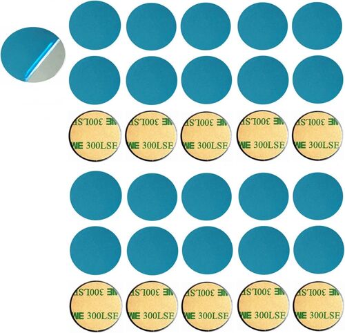 30 Pcs Self Adhesive Metal Plates, Metal Plate For Magnets, Mobile Phone, Magnetic Plate, Aukey Magnet, Metal Plates, Compatible With Phone Magnets