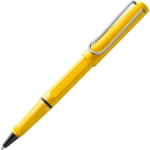 Safari Yellow - Rollerball Pen With Ergonomic Grip And M Line Width - For Long And Comfortable Writing - Made Of Robust Asa Plastic - With M 63 Rollerball Refill In Blue