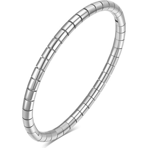 Stainless Steel Bracelet With Bamboo Pattern - Titanium Steel Bracelet