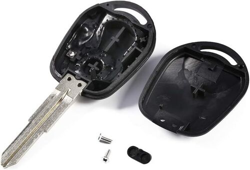 Kalanka-Nouvelle Coque De Clé, Housse De Coque De Clé À Distance De Voiture Fob 2 Boutons Pour Ssangyong, Pour Actyon, Pour Kyron, Pour Rexton