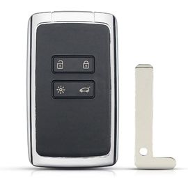 Pour Renault Coque Pour Clé Sportage Étui Key Shell 4 Boutons Remplacement Clé De Voiture Shell Pour Renault Megane 4 Talisman 5 Espace 5 Kadjar