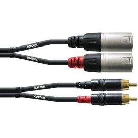 Câble audio double XLR mâle/Rca 3 m CÂBLES AUDIO Essentials RCA