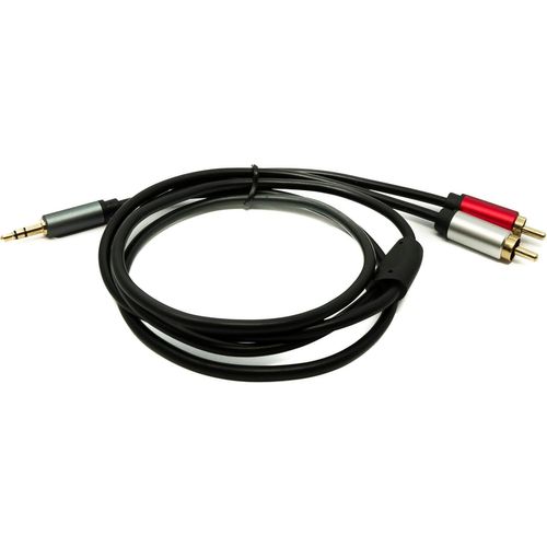 Câble audio RCA 2 RCA 100 cm mâle vers jack AUX 3,5 mm 3 broches