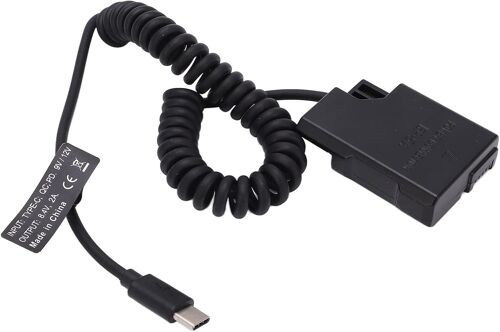 en¿EL14 Batterie Factice de Type C Entièrement Décodée, Banque D'adaptateurs d'alimentation à Coupleur CC, pour D5600 D5500 D5300 D5200 D5100 D3300 D3400 et Autres Appareils