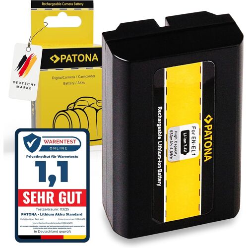 en-EL1 Batterie de Rechange 650mAh Compatible avec Nikon Coolpix 4300 4500 4800 5000 5400 5700 8700 775 880 995 Konica Minolta Dimage A200 ENEL1 en EL1