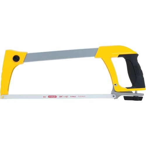 1-20-110 Scie à métaux bimatiere 300 mm - travaux intensifs - Angles à 45 et 90° - 120mm de capacitéde coupe - tension de lame réglable - stockage max 8 lames - livré avec une lame