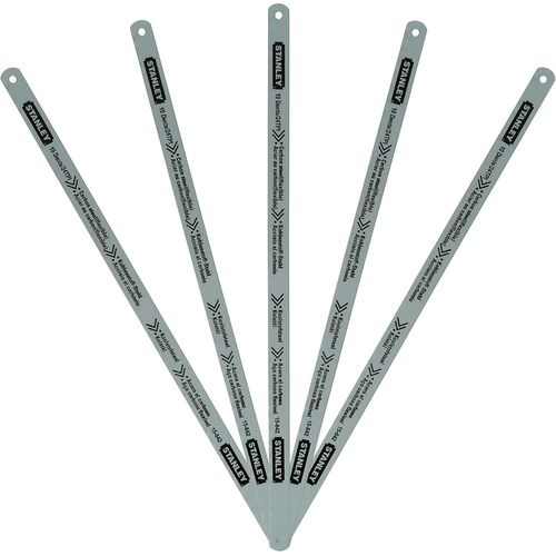 2-15-842 Lame De Scie À Métaux Carte 5 Lames Flexible Lion 10 Dents - Acier Carbone 300Mm