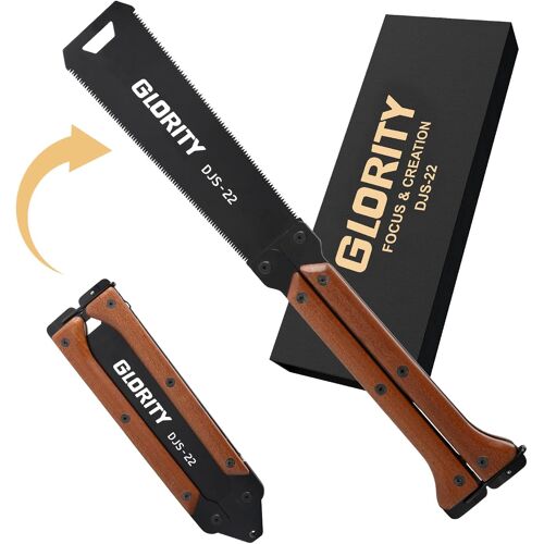 SUBZONAL-Scie Japonaise, 203 MM Menuisier, Egoine Stables à Double Tranchant 13/14 TPI, Scie à Bois à 3 côtés, scie à lame SK5, scie à Onglet Affleurante pour Tendre Dur Bois DJS-22