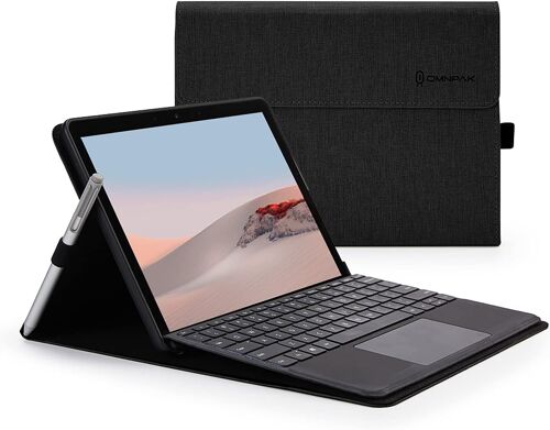 Coque pour Surface Go 4/ Surface Go 3/ Surface Go 2/ Surface Go avec Support de Stylet, Housse légère et Mince en Polyester à Angles Multiples, Compatible avec Le Clavier Type Cover