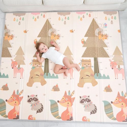 Tapis D'éveil En Mousse, Épais Et Pliable Pour Enfants - 180 X 120 X 1 Cm - Indians | Superbe Bebe