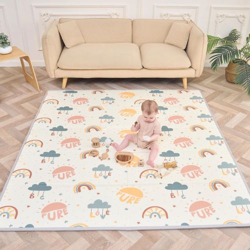 Tapis D'éveil En Mousse, Épais Et Pliable Pour Enfants - 180 X 120 X 1 Cm - Pure Big Love | Superbe Bebe
